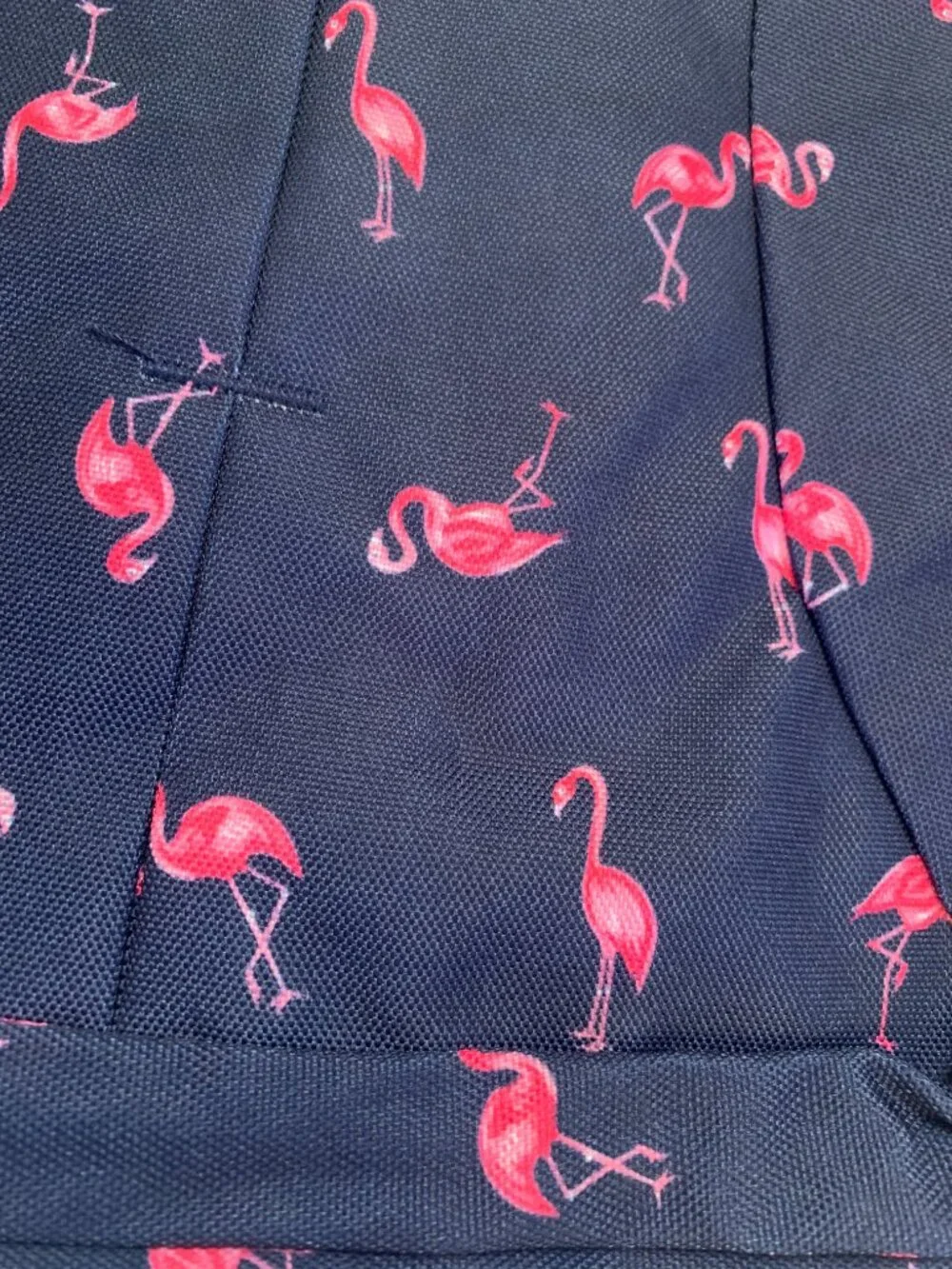 Flamingo -Navy & Pink Backpack/ Laptop Bag / School Bag- Multi-Compartment - NWT